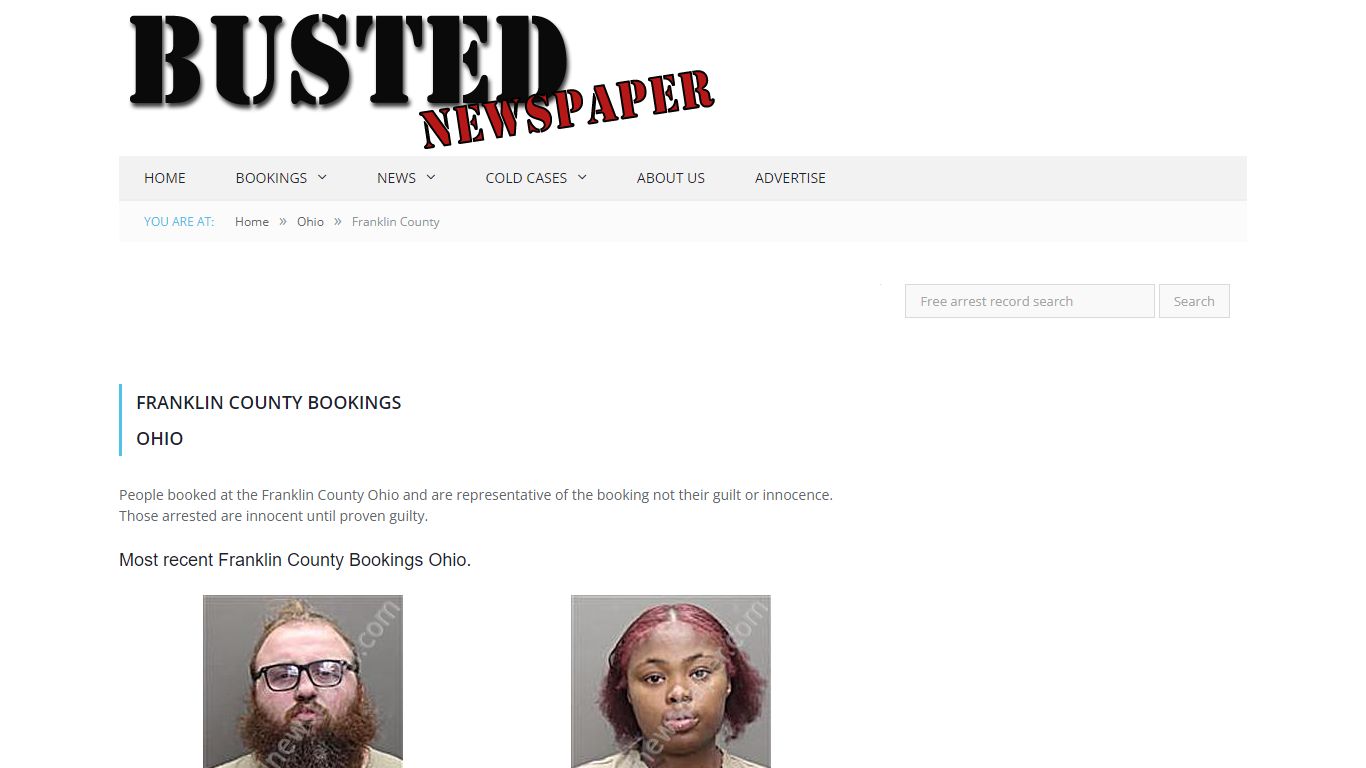 Franklin County, OH Mugshots - BUSTEDNEWSPAPER.COM